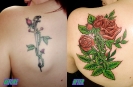 cover up tattoos_rose sword coverup