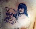 old tattoos_First Portrait of Franky's Little Girls